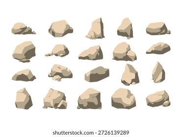 Elemento de conjunto de Rock y piedras