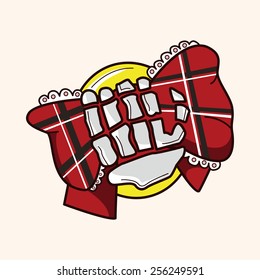 rock style logo theme elements