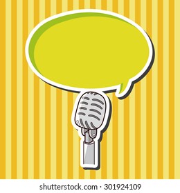 rock style microphone theme elements