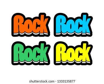 Rock symbols design