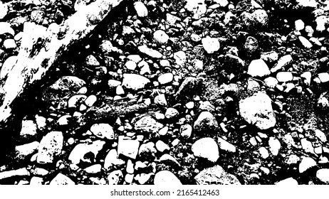 Rock texture. Panoramic texture of stone. Rough structure mineral. Stone background. Background of sea stone. Background texture. Vector illustration.