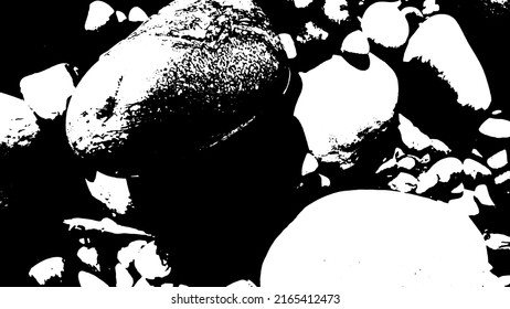 Textura de roca. Textura panorámica de piedra. Minerales de estructura dura. Fondo de piedra. Fondo de piedra marina. Textura de fondo. Ilustración vectorial.