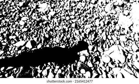 Rock texture. Panoramic texture of stone. Rough structure mineral. Stone background. Background of sea stone. Background texture. Vector illustration.