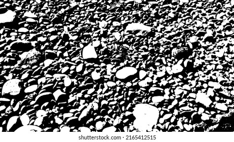 Rock texture. Panoramic texture of stone. Rough structure mineral. Stone background. Background of sea stone. Background texture. Vector illustration.