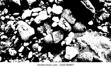 Rock texture. Panoramic texture of stone. Rough structure mineral. Stone background. Background of sea stone. Background texture. Vector illustration.