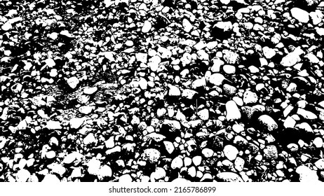 Rock texture. Panoramic texture of stone. Rough structure mineral. Stone background. Background of sea stone. Background texture. Vector illustration.