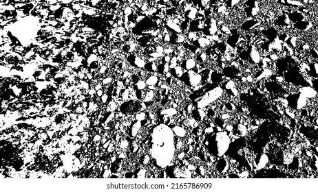Rock texture. Panoramic texture of stone. Rough structure mineral. Stone background. Background of sea stone. Background texture. Vector illustration.