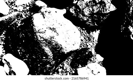 Rock texture. Panoramic texture of stone. Rough structure mineral. Stone background. Background of sea stone. Background texture. Vector illustration.