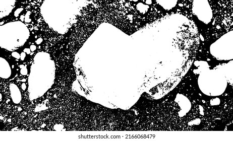 Rock texture. Panoramic texture of stone. Rough structure mineral. Stone background. Background of sea stone. Background texture. Vector illustration.