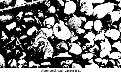 Rock texture. Panoramic texture of stone. Rough structure mineral. Stone background. Background of sea stone. Background texture. Vector illustration.