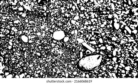 Textura de roca. Textura panorámica de piedra. Minerales de estructura dura. Fondo de piedra. Fondo de piedra marina. Textura de fondo. Ilustración vectorial.