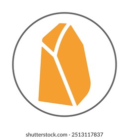 Rock trendy icon upright abstract vector illustration colorful artwork beautiful design.eps