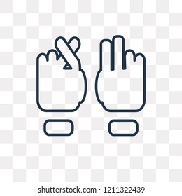 Rock vector outline icon isolated on transparent background, high quality linear Rock transparency concept can be used web and mobile