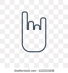 Rock vector outline icon isolated on transparent background, high quality linear Rock transparency concept can be used web and mobile
