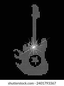 Rock vector Rhinestone t-shirt design
