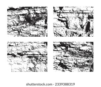 Rock Wall Grugde Textures Set