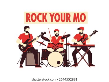 Rock your mo musical band performance art
