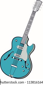 Rockabilly classic style guitar