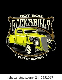 Rockabilly Street Classic Car Design
