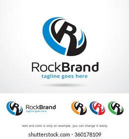 Rockbrand Letter R Logo Template Design Vector