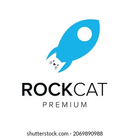 
rockcat logo icon vector template