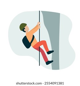 Rockclimber icon clipart avatar logotype isolated illustration