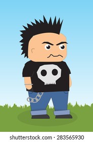 rocker cartoon character