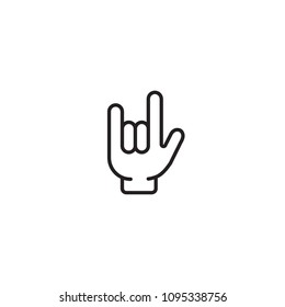 Rocker hand icon