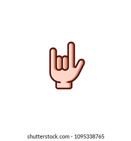 Rocker hand icon