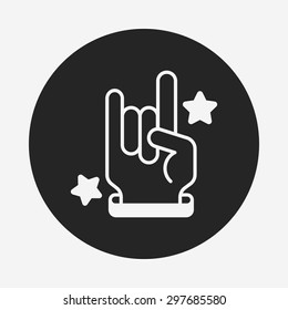 rocker hand icon