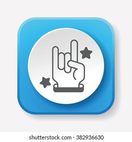 rocker hand icon