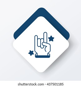 rocker hand icon