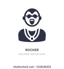 rocker icon on white background. Simple element illustration from Social media marketing concept. rocker icon symbol design.