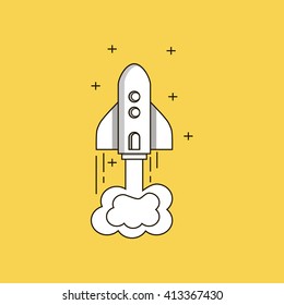 rocker icon. rocket sign