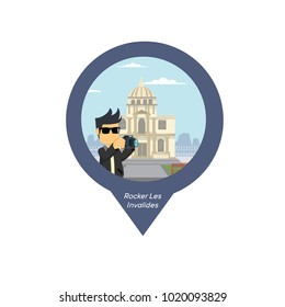 Rocker In Les Invalides Pin Map