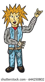 rocker vector illustration