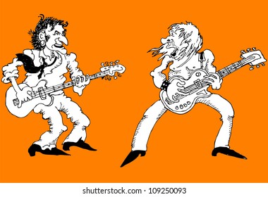 Rockers on the stage