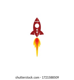 diseño del logotipo vectorial de la tecnología de avanzada de cohetes