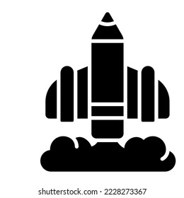 Rocket, Adventure, Modern concepts flat design, Premium quality vector illustration concept. Vector symbol.
