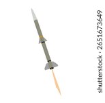 Rocket Aircraft missiles. missiles and glowing thrust flames.