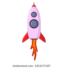 Rocket and alienship elements. Galaxy for design, posters, backgrounds astronaut and space. Planet, comet, galaxy, alienships