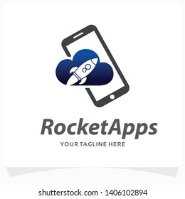 Rocket Application Logo Design Template