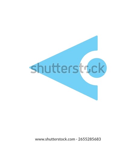 Rocket arrow in fill icon