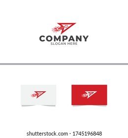 Rocket Arrow Modern Logo Design Template