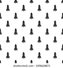 Rocket astronomy pattern vector seamless repeating for any web design