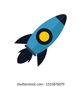 Rocket astronout spaceship