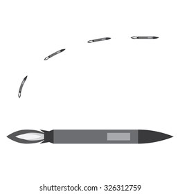 The rocket attacks icon.