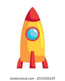 rocket baby toy isolated icon