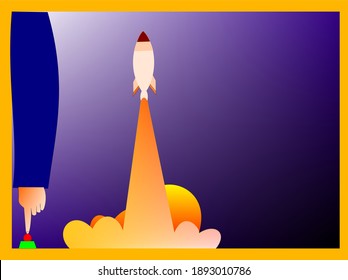 rocket in the background vector