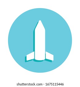 Icono de placa de cohete. Glifo simple, vector plano de iconos web para ui y ux, sitio web o aplicación móvil